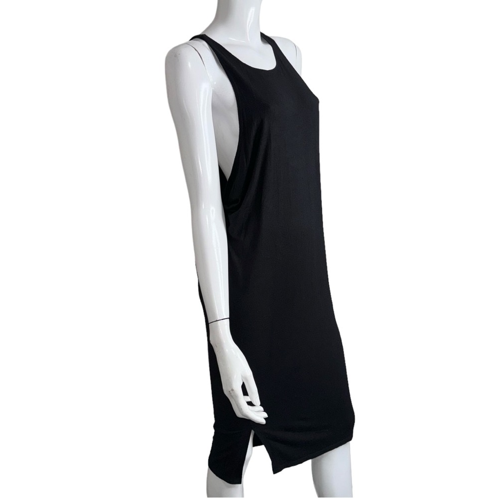 Victoria’s Secret Razor Back Sleeveless Black Midi Pajama Dress - Picture 2 of 5